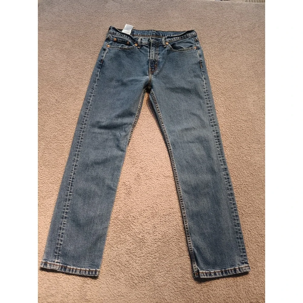 Levi's 514 Straight Fit Men's W38 L30 Blue Medium Wash Denim Jeans‎
